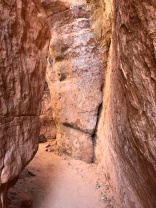 In the slot canyon